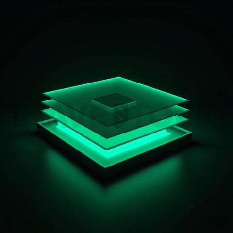 Plan Comparison Card Emerald Strong Glow Dark UI Card 2025 – 8K