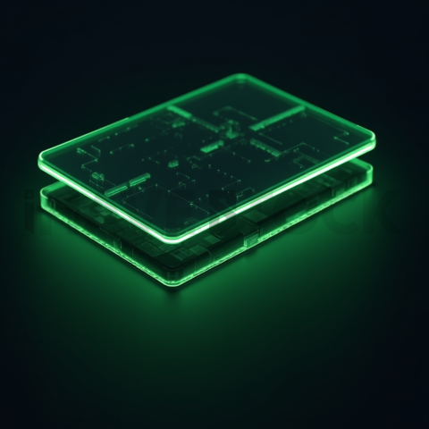 Plan Comparison Card Green Neon Ultra Glow Dark UI Card 2025 – 8K