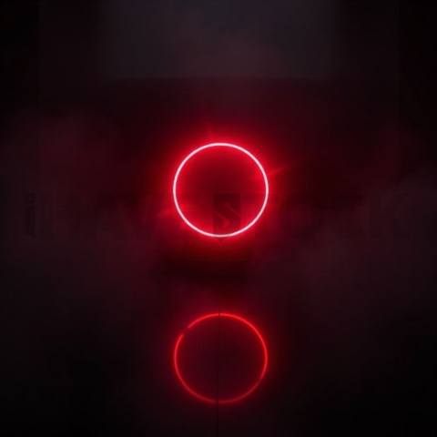 Premium Dark Mode Widget Red Glow 2025 – 8K Minimal Black UI Mockup