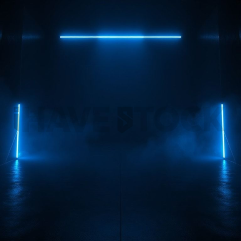 Premium Dark SaaS Hero Block Blue Electric Glow 2025 – 8K Minimal Black UI Mockup