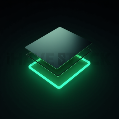 Product Showcase Card Emerald Medium Glow Dark UI Card 2025 – 8K
