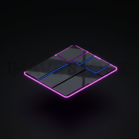 Team Member Card Magenta Strong Glow Dark UI Card 2025 – 8K