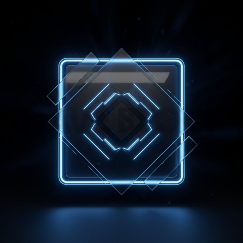 Testimonial Card Blue Electric Ultra Glow Dark UI Card 2025 – 8K