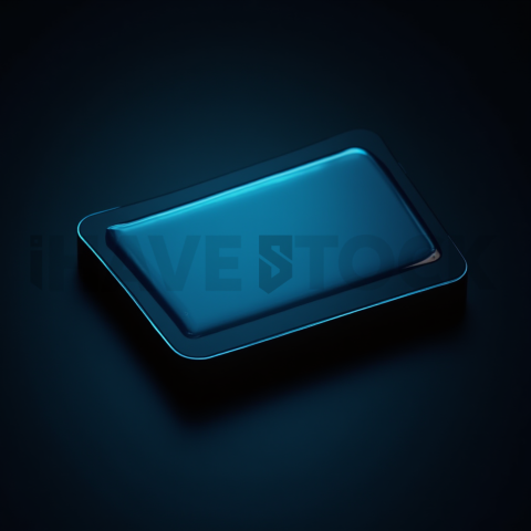 User Review Card Cyan Strong Glow Dark UI Card 2025 – 8K