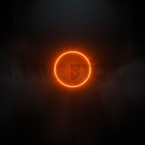 Abstract Floating UI Plate Amber Glow 2025 – 8K Minimal Black UI Mockup