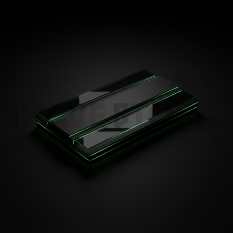 User Review Card Green Neon Soft Glow Dark UI Card 2025 – 8K