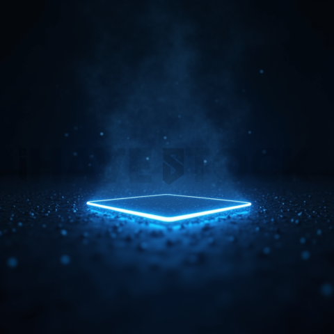 Advanced Data Graph UI Render Blue Electric Glow 2025 – 8K Minimal Black UI Mockup