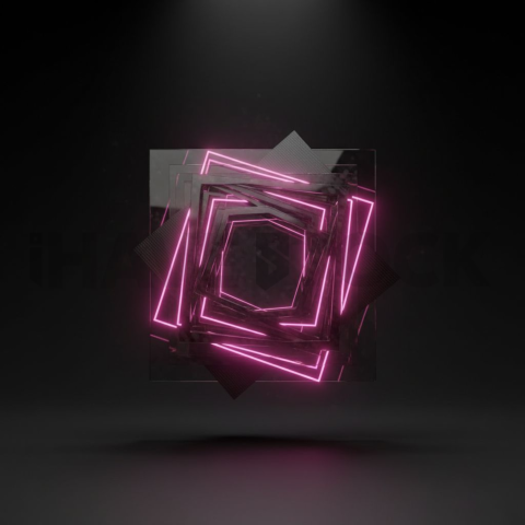 Cinematic Neon UI Component Magenta Glow 2025 – 8K Minimal Black UI Mockup