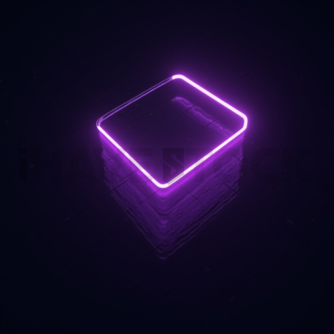Cinematic Neon UI Component Purple Glow 2025 – 8K Minimal Black UI Mockup