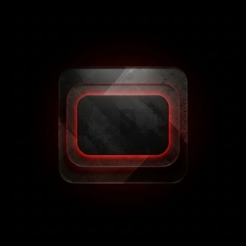 Dark Neumorphic Card Layout Red Glow 2025 – 8K Minimal Black UI Mockup