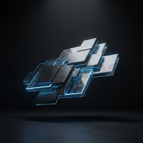 Cinematic Neon UI Component Blue Electric Glow 2025 – 8K Minimal Black UI Mockup