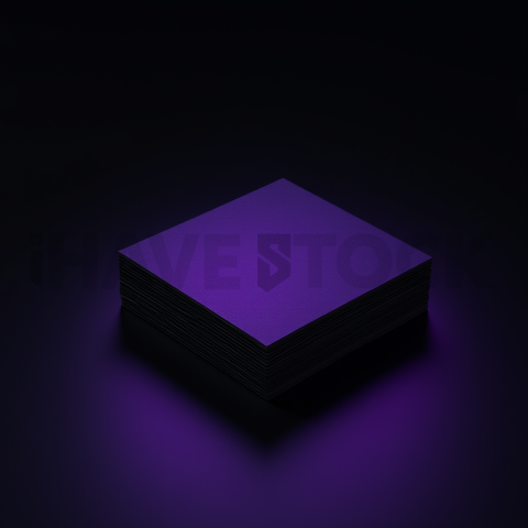 Dark Layered Card Stack Purple Glow 2025 – 8K Minimal Black UI Mockup