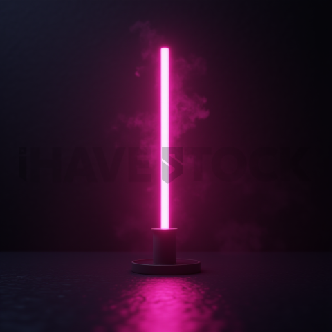 Cinematic Neon UI Component Magenta Glow 2025 – 8K Minimal Black UI Mockup