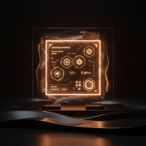 Futuristic Dark App Screen Amber Glow 2025 – 8K Minimal Black UI Mockup