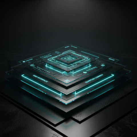 Futuristic Dark App Screen Cyan Glow 2025 – 8K Minimal Black UI Mockup