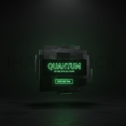 Premium Dark SaaS Hero Block Green Neon Glow 2025 – 8K Minimal Black UI Mockup