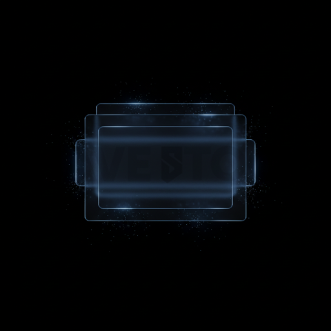 Minimal Frosted Window Element Blue Electric Medium Glow Dark Glassmorphism Element 2025 – 8K