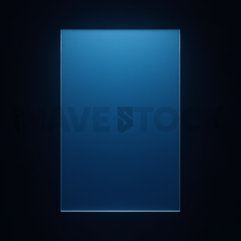Minimal Frosted Window Element Blue Electric Ultra Glow Dark Glassmorphism Element 2025 – 8K