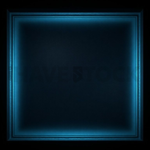 Minimal Frosted Window Element Cyan Medium Glow Dark Glassmorphism Element 2025 – 8K