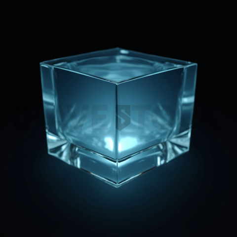 Translucent Glass Overlay Cyan Subtle Glow Dark Glassmorphism Element 2025 – 8K