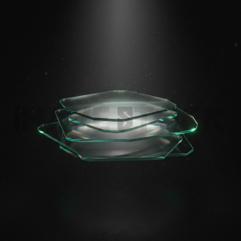 Translucent Glass Overlay Emerald Subtle Glow Dark Glassmorphism Element 2025 – 8K