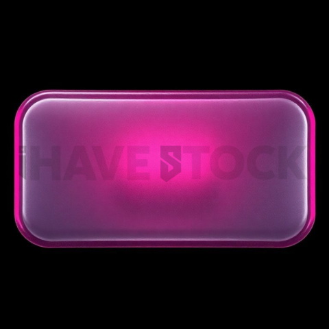 Frosted Glass Button Magenta Subtle Glow Dark Glassmorphism Element 2025 – 8K