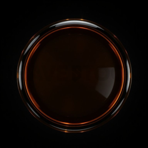 Glass Highlight Badge Amber Medium Glow Dark Glassmorphism Element 2025 – 8K