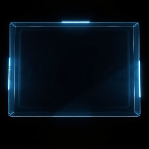 Glass Panel Divider Cyan Ultra Glow Dark Glassmorphism Element 2025 – 8K