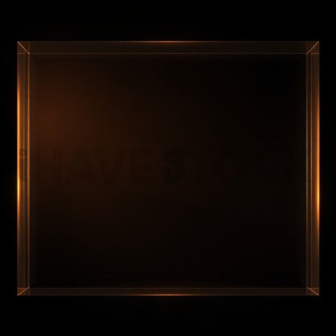 Glass Panel Frame Amber Subtle Glow Dark Glassmorphism Element 2025 – 8K