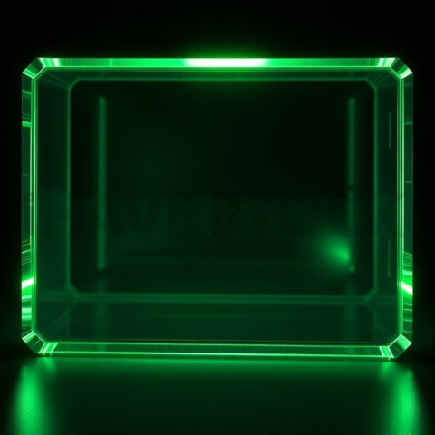 Glassmorphism Info Box Green Neon Medium Glow Dark Glassmorphism Element 2025 – 8K
