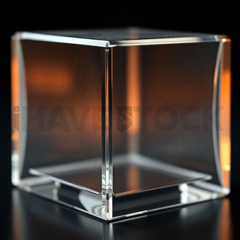 Glassmorphism UI Block Amber Subtle Glow Dark Glassmorphism Element 2025 – 8K