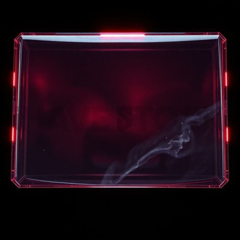 Glassmorphism UI Block Red Neon Subtle Glow Dark Glassmorphism Element 2025 – 8K