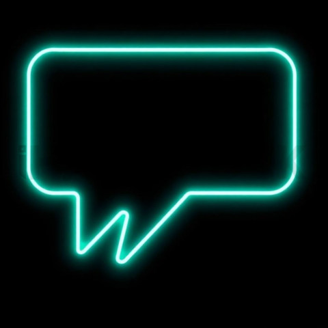 Message Bubble Icon Emerald Subtle Glow Dark Line Icon 2025 – 8K