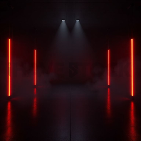 Minimal Black Saas Hero Section Layout Red Glow 2025 – 8K Minimal Black UI Mockup