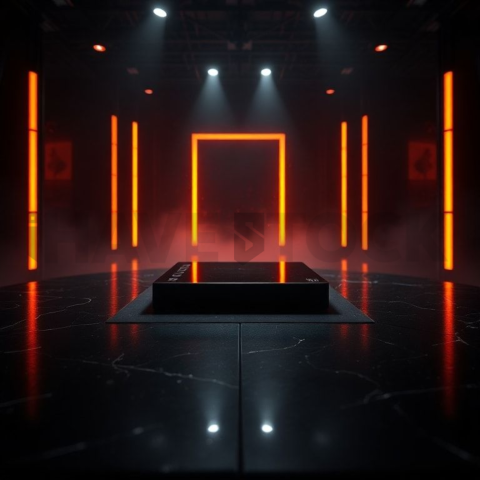 Dark Pricing Table Ui Component Amber Glow 2025 – 8K Minimal Black UI Mockup