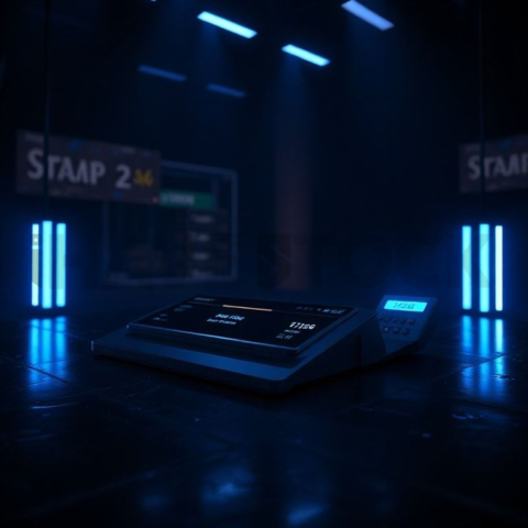 Dark Pricing Table Ui Component Blue Electric Glow 2025 – 8K Minimal Black UI Mockup