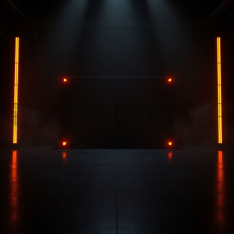 Dark Testimonial Ui Block Amber Glow 2025 – 8K Minimal Black UI Mockup