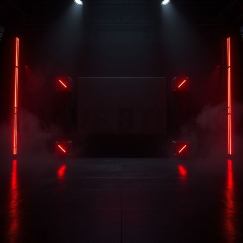 Dark Testimonial Ui Block Red Glow 2025 – 8K Minimal Black UI Mockup