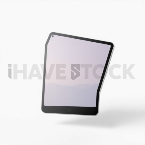 Android Tablet Mockup Pure White Background Clarity series 241