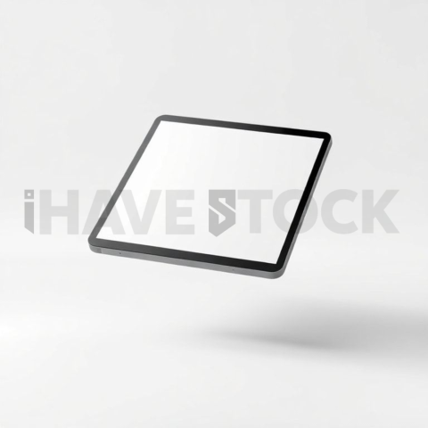 Android Tablet Mockup Pure White Background Clarity series 173