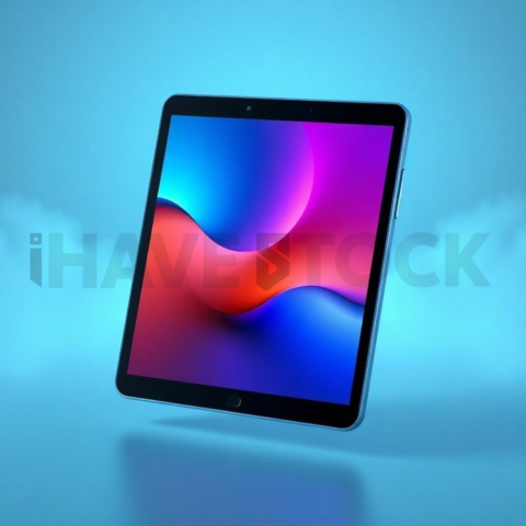 Android Tablet Mockup Neon Cyan Accent Glow series 60