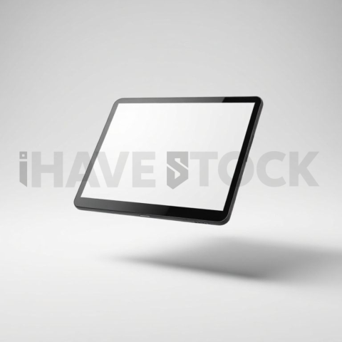 Android Tablet Mockup Pure White Background Clarity series 276