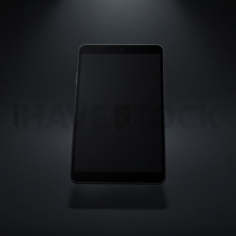 Android Tablet Mockup Studio Top Light Glow series 161