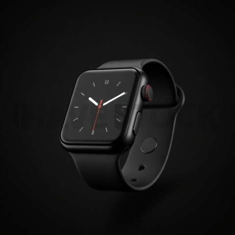 Apple Watch Ultra Mockup High Contrast Dark Mode series 68