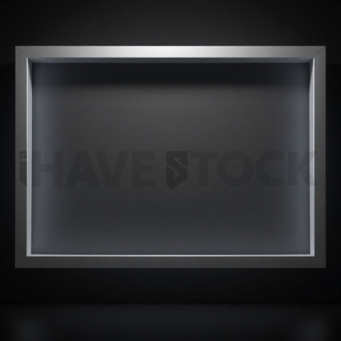 Floating Screen Frame Mockup Cinematic Rim Light series 78