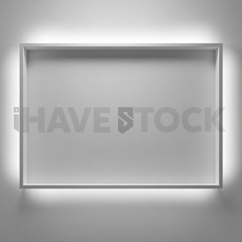 Floating Screen Frame Mockup Cinematic Rim Light series 271