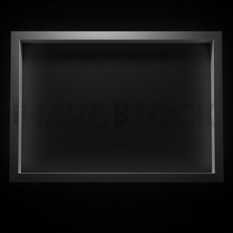 Floating Screen Frame Mockup Cinematic Rim Light series 286