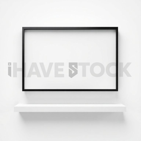 Floating Screen Frame Mockup High Contrast Dark Mode series 130