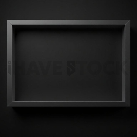 Floating Screen Frame Mockup High Contrast Dark Mode series 300
