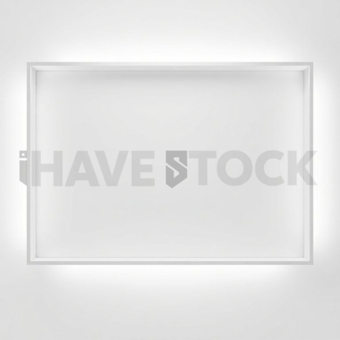 Floating Screen Frame Mockup Studio Top Light Glow series 272